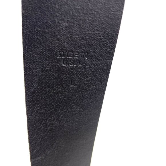 Genuine Italian Leather Belt With Skull Bottle Opener BuckleBlack Made in USA - Picture 5 of 8